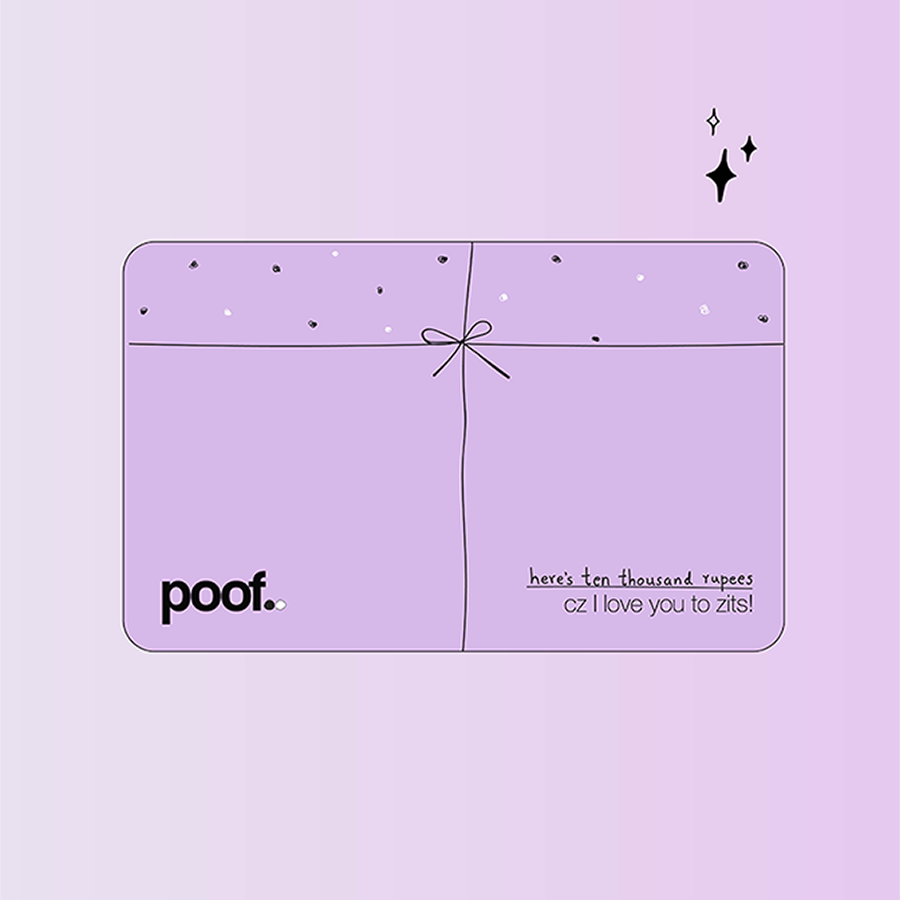'Cz I Love You To Zits' Gift Cards - Poof